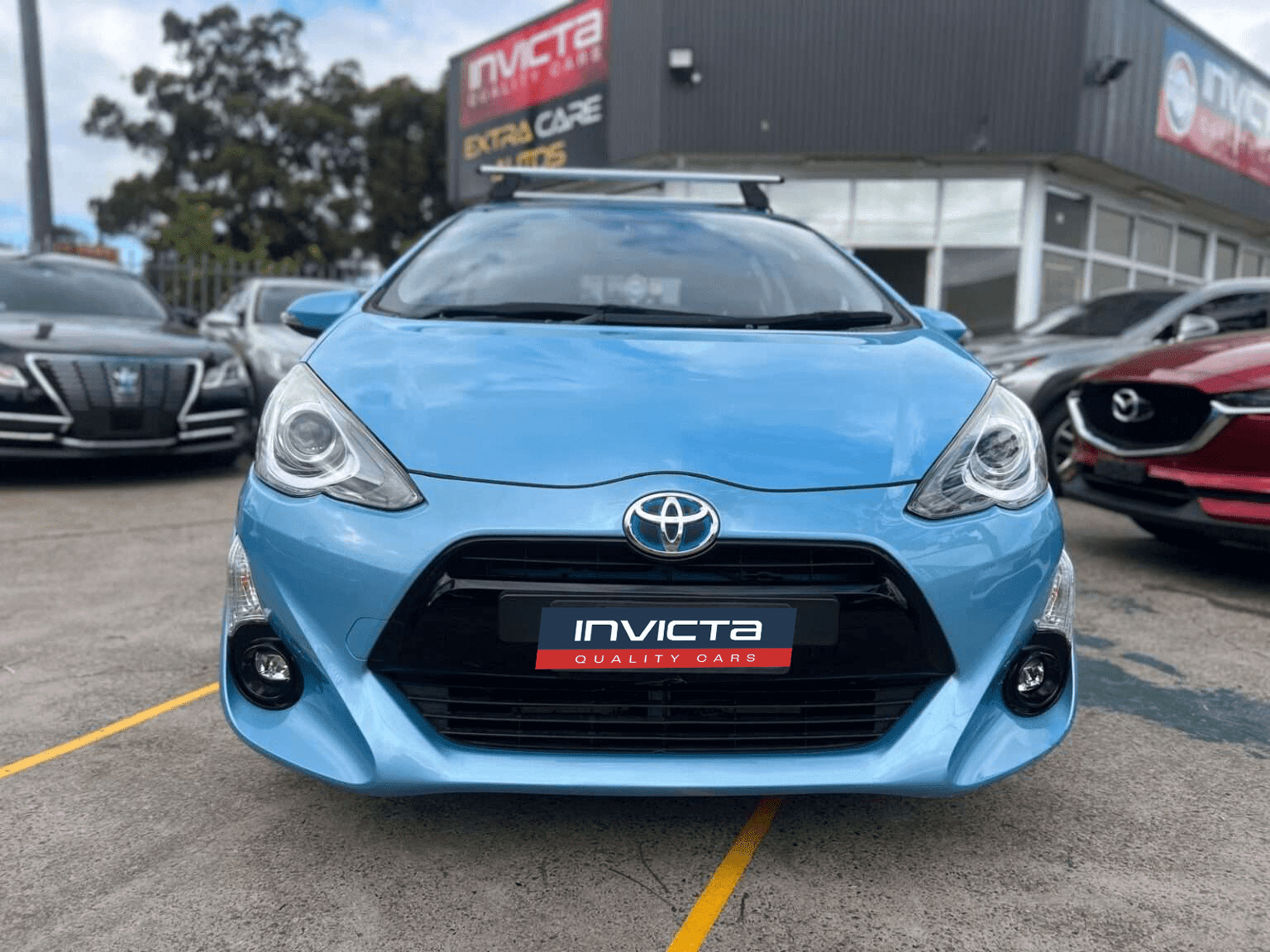 Toyota Prius C Hybrid Bankstown front view in Bankstown showroom